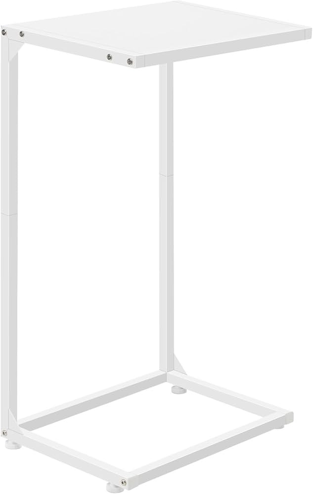 melos C Shaped End Table, C Tables for Couch, Snack Side Table for Sofa, Couch Tables That Slide ... | Amazon (US)