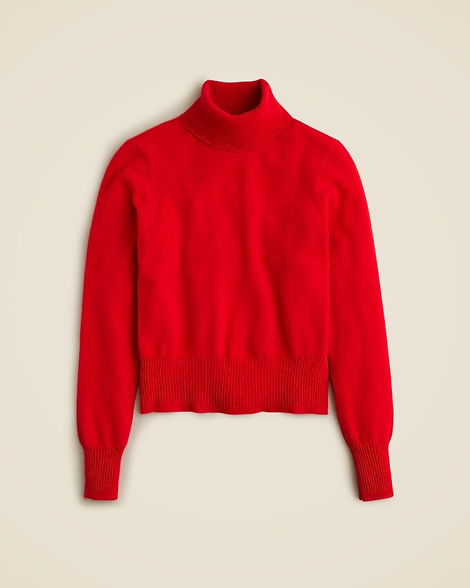 Cashmere shrunken turtleneck sweater | J. Crew US