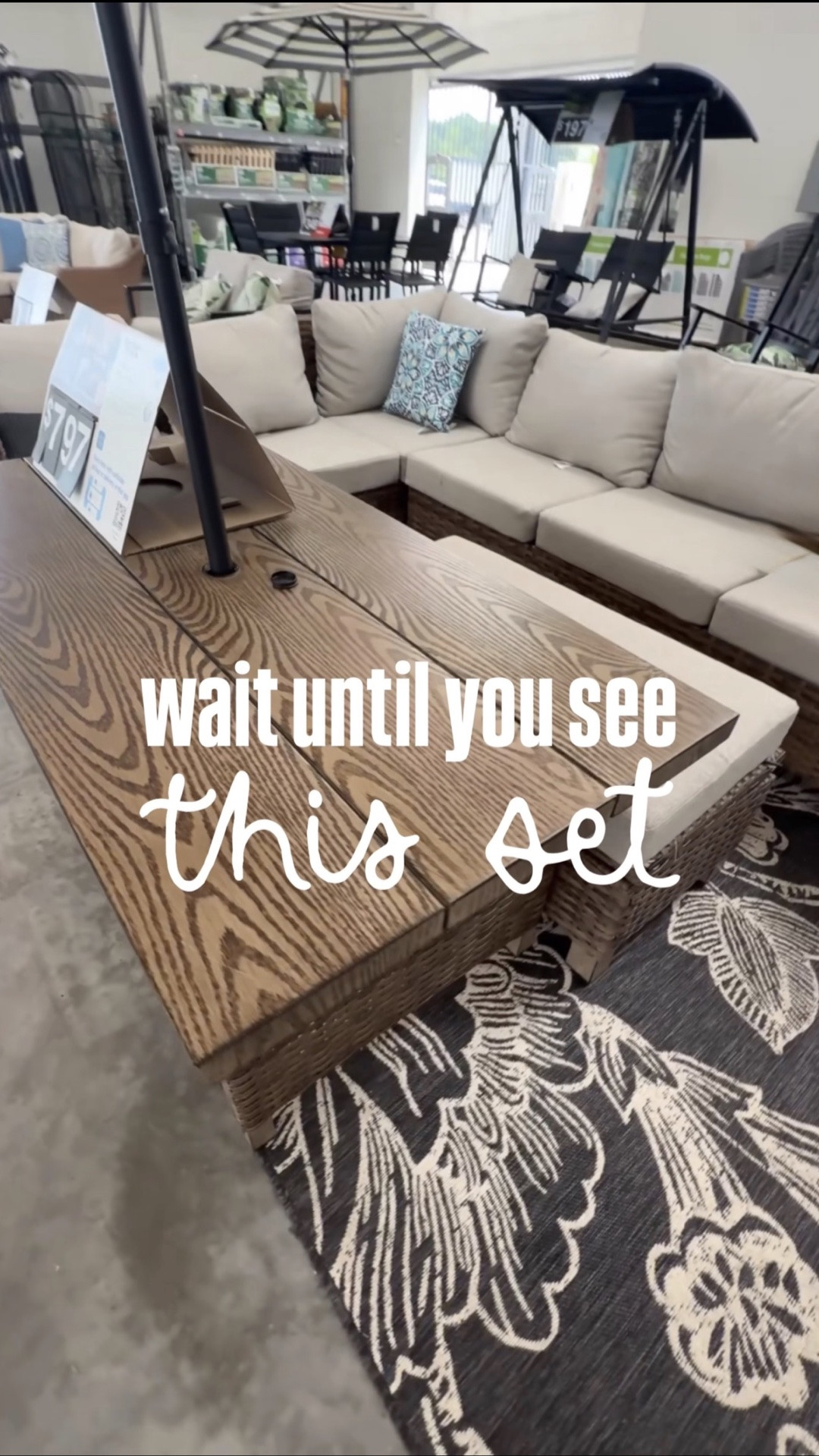 Outdoor lounging AND dining without taking over your whole patio? This set does both!

This outdoor set was a best seller last year and it back plus there are 4 new colors!  This set seats six, has hidden storage, dining height seating, and the cushions are made to resist fading, water, and stains. The ottoman even opens for storage and tucks perfectly under the table when you’re not using it.  And it includes covers! Plus it’s on sale… now you only have to decode with color!

#LTKSeasonal #LTKHome #LTKSaleAlert