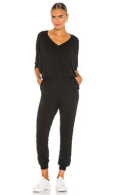 LVHR Sabina Jumpsuit in Black from Revolve.com | Revolve Clothing (Global)