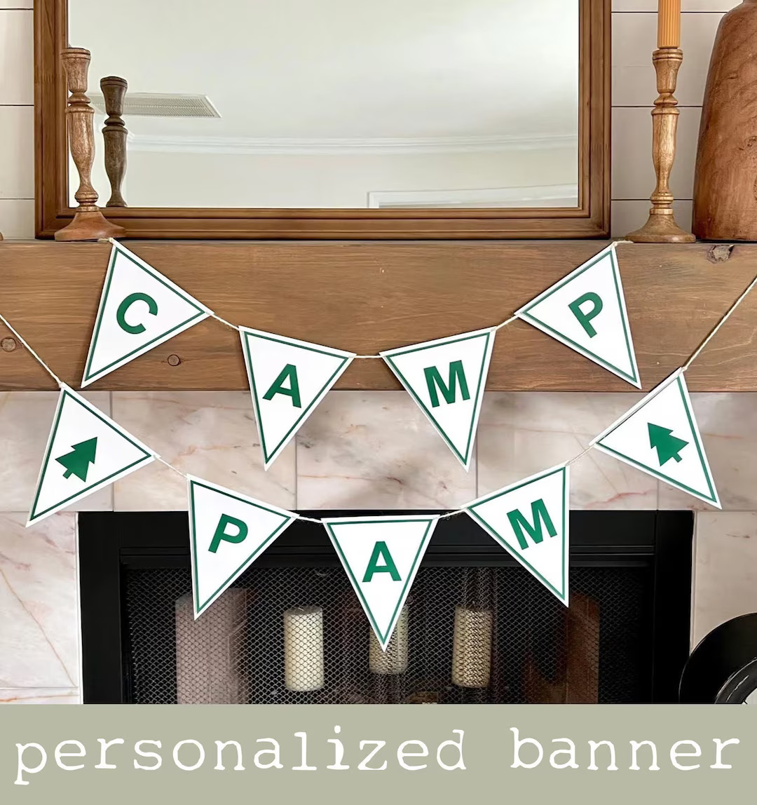 Personalized Camp Bachelorette Banner Girls Bach Weekend Glamping Trip Decorations, Themed Bridal... | Etsy (US)