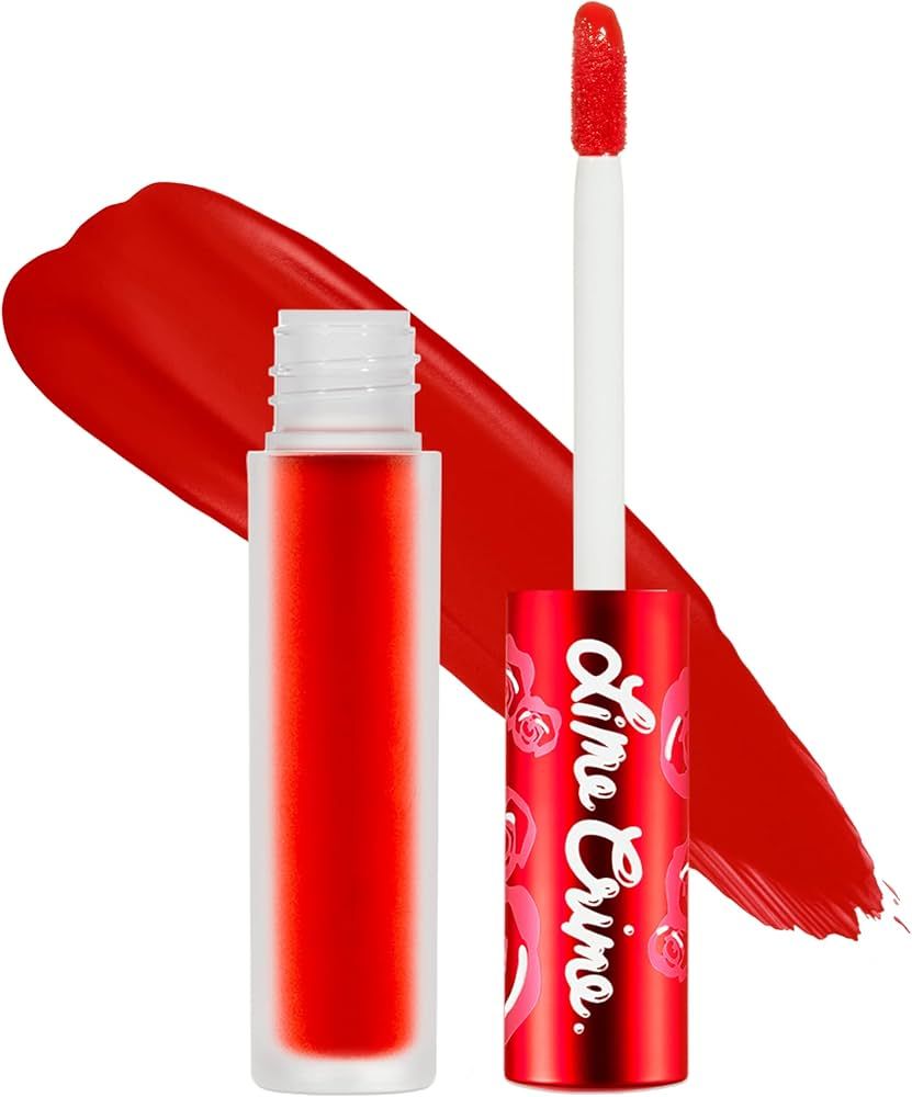 Lime Crime Velvetines Liquid Matte Lipstick, New Americana (Flame Red) - Bold, Long Lasting Shade... | Amazon (US)