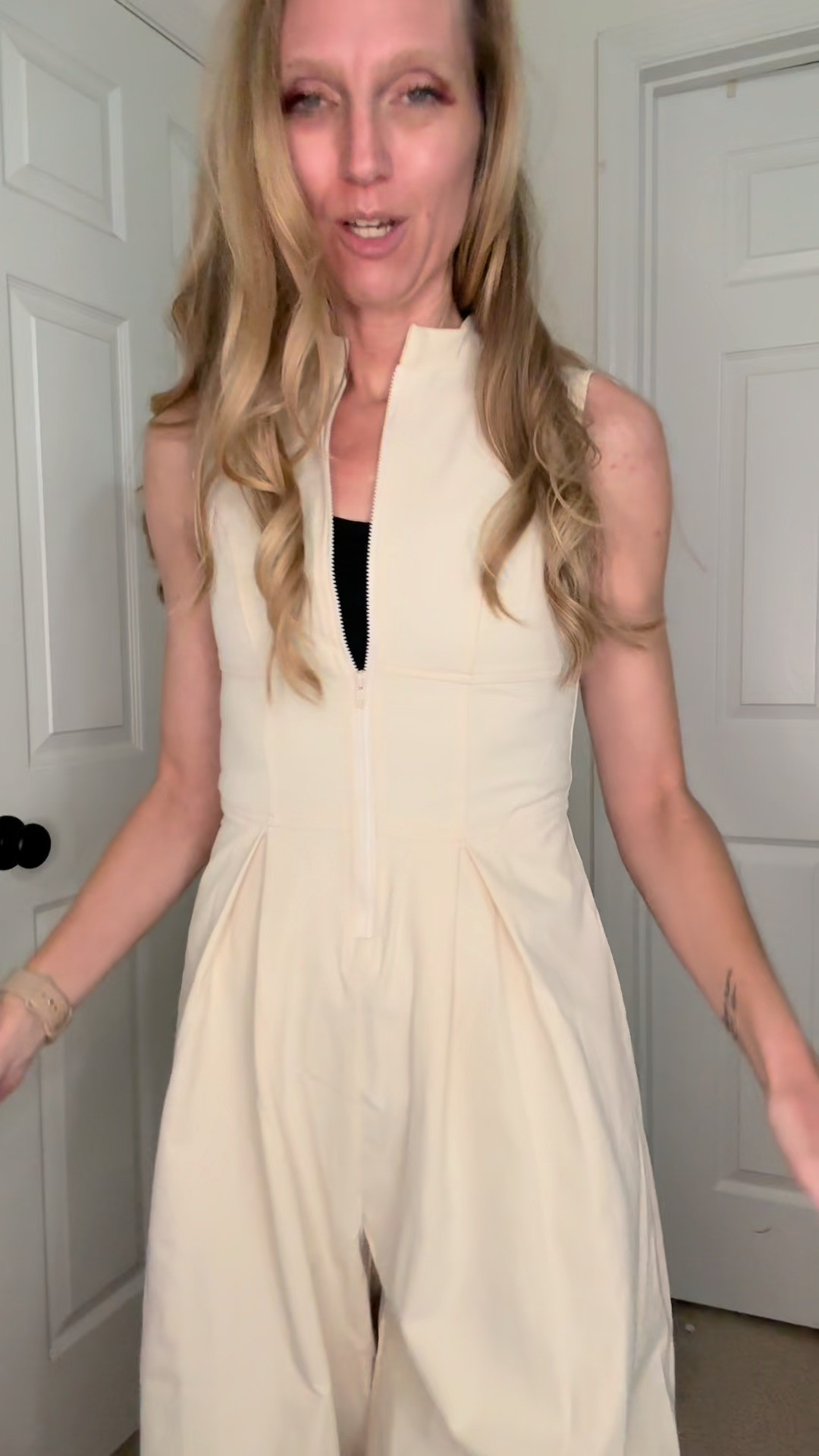 Women’s wide-leg jumpsuit with a front zip for an easy, flattering fit you can dress up or down.
Perfect for casual days, travel, errands, or styled with heels for dinner.
So comfy and versatile. 

women’s wide leg jumpsuit
zip front jumpsuit for women
casual jumpsuit outfit
dressy casual jumpsuit
travel outfit jumpsuit
one piece outfit for women 

 #LTKHoliday #LTKOver40 #LTKSaleAlert