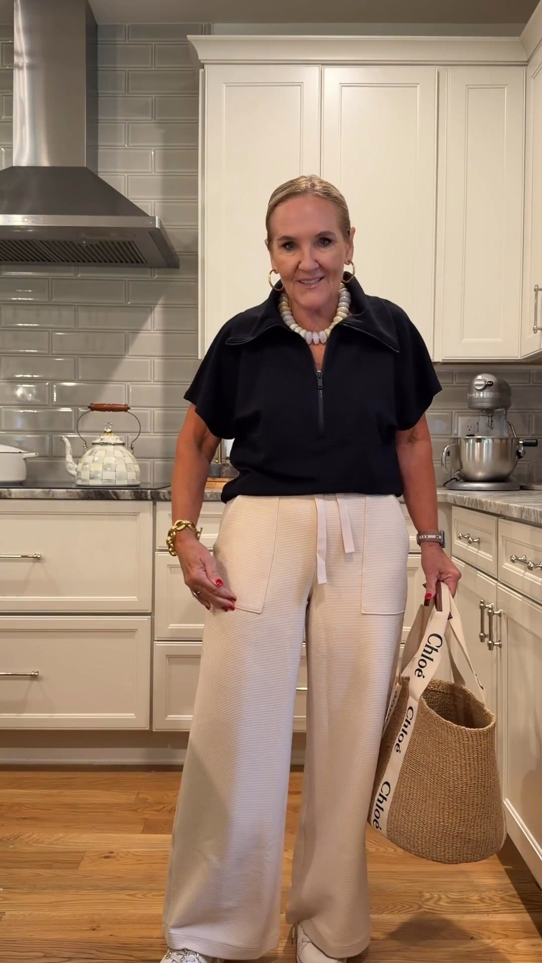 This SPANX French Rib set feels incredibly soft but has a little more structure than AirEssentials, giving it a polished look that's easy to dress up or down. I love the relaxed fit, the pockets, and how effortlessly it transitions from travel days to lunch, errands, or weekend wear.

Sizing:
• Top – Medium
• Pants – Medium Petite

💡 LTK MADE EASY
❤️ Heart = Support my posts!
🔖 Save = Get sale & restock alerts
📋 Lists = Keep favorites organized
📲 Share = Send lists and products to a friend. Hello, Christmas List!
💬 Comment = Ask me anything about what I'm wearing. :-)

#LTKootd #LTKSeasonal #LTKTravel