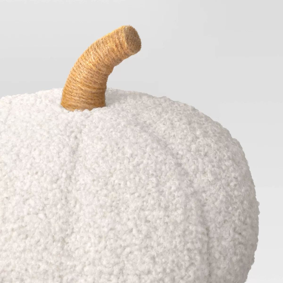 Teddy Boucle Shaped Pumpkin Throw Pillow Almond - Threshold™ | Target