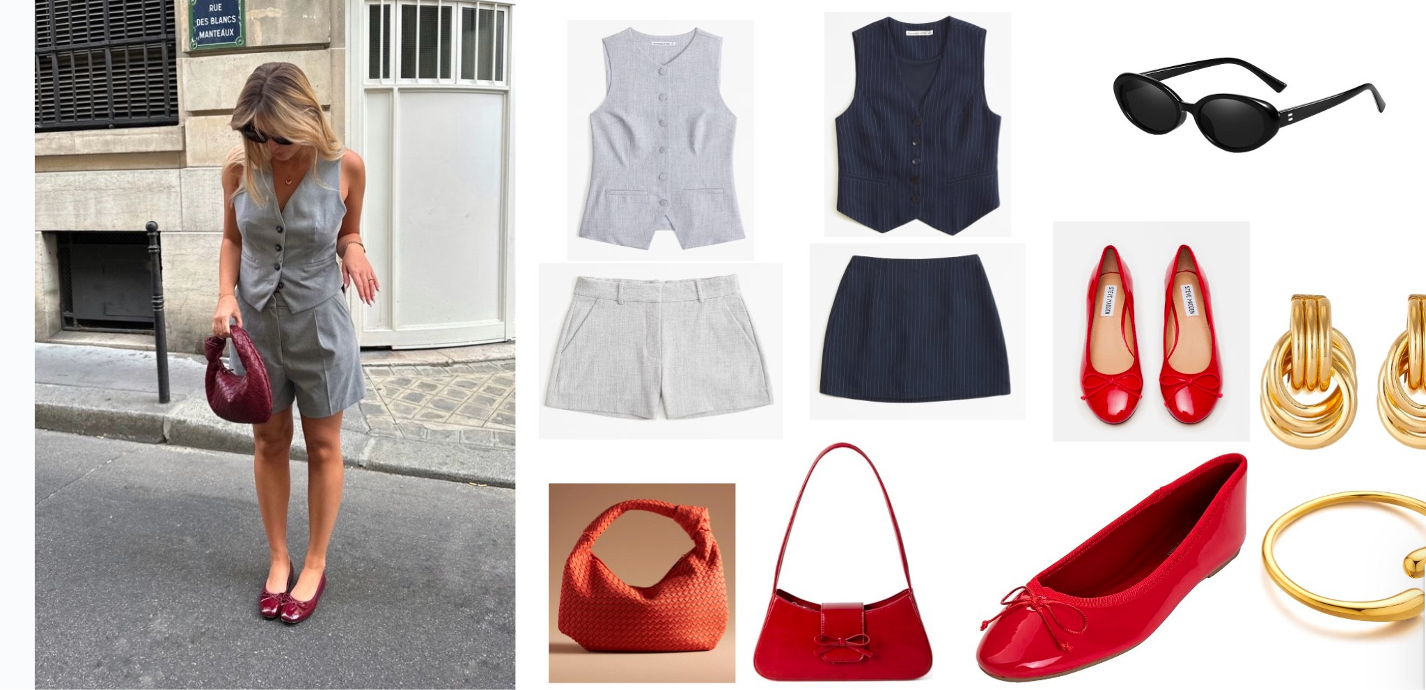 Cutest skirt and matching button town top for a fun event paired with red ballet shoes and a red purse to tie it together. 

#LTKfindsunder100 #LTKSeasonal #LTKstyletip