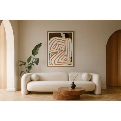 Auriyana Standard Off White Upholstered Sofa | Wayfair North America