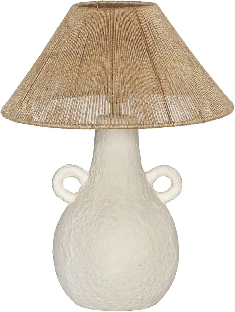 Tov Furniture Lalit Natural & White Ceramic Table Lamp | Amazon (US)