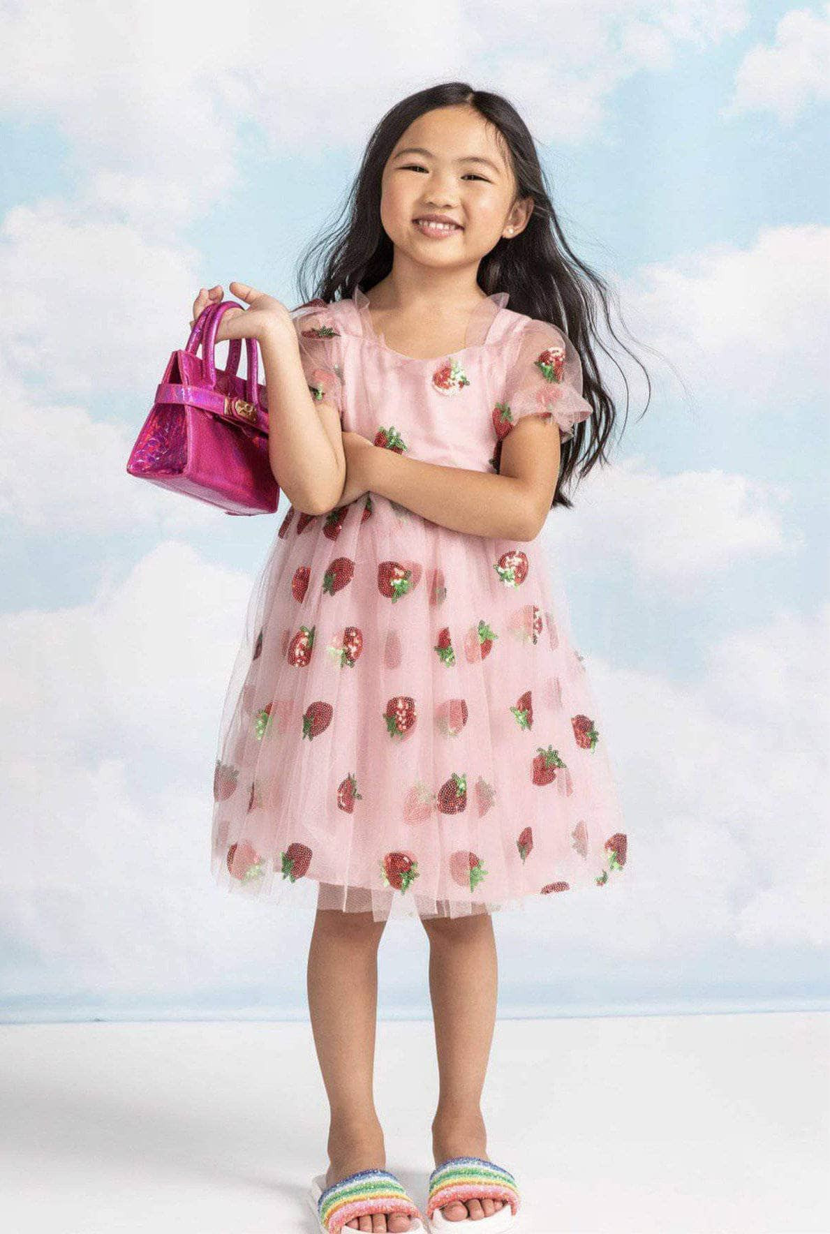 Strawberry Sequin Dress 2 | Lola + The Boys