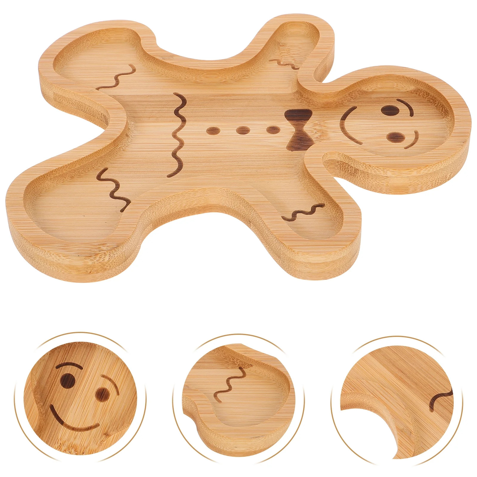 Christmas Charcuterie Board Gingerbread Man Serving Trays Xmas Wood Appetizer Boards Snacks Servi... | Walmart (US)