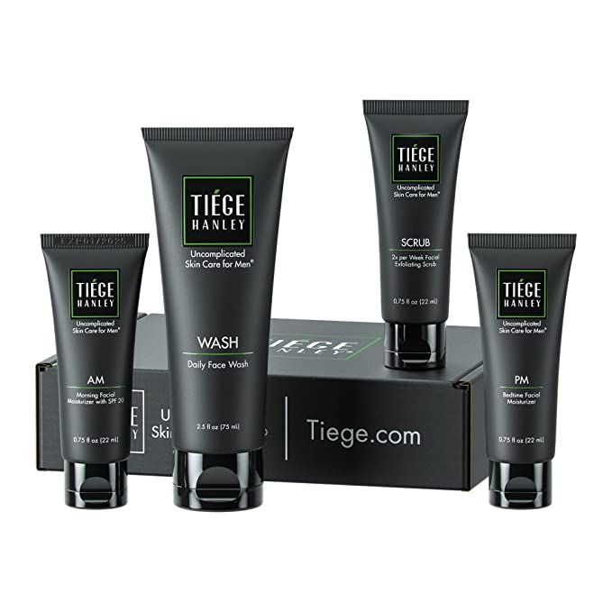 Tiege Hanley Essential Skin Care Routine for Men | Skin Care System Level 1 | Face Wash, Scrub, a... | Amazon (US)