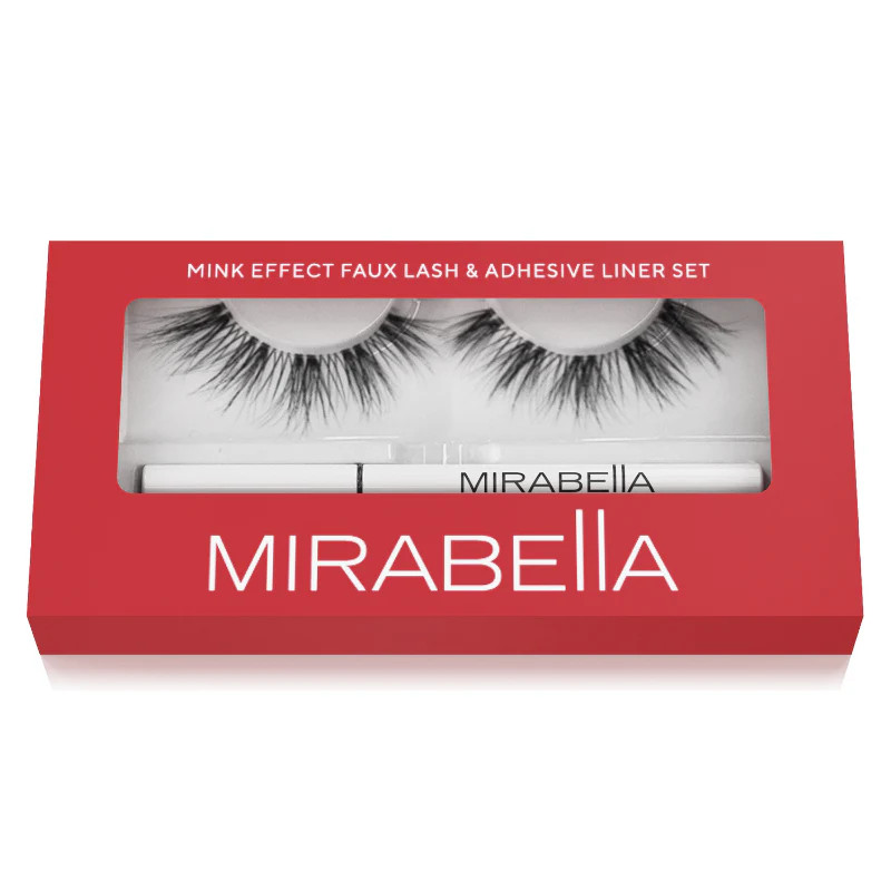 Mink Effect Faux Lash & Adhesive Liner Set | Mirabella 