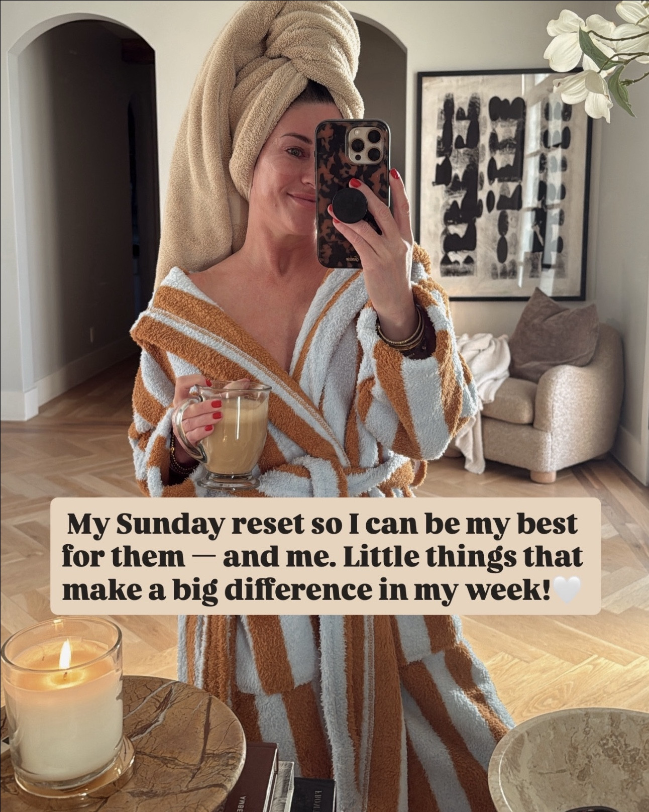 Self care Sunday essentials to reset for the week ahead 🤍 my robe is an Amazon find and feels soo luxe!! 

#LTKdayinmylife #LTKBeauty #LTKmomlife
