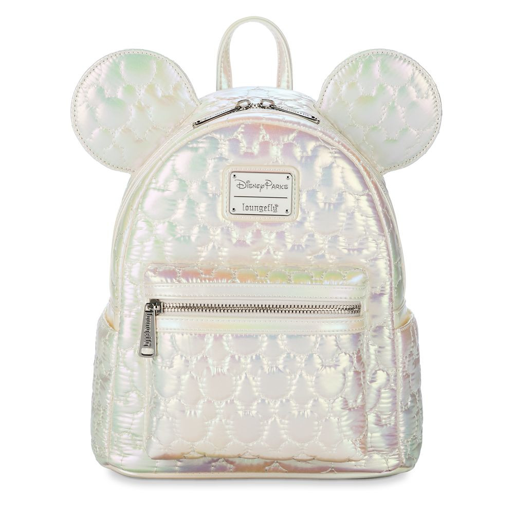 Mickey Mouse Icon Quilted Iridescent Loungefly Mini Backpack | Disney Store