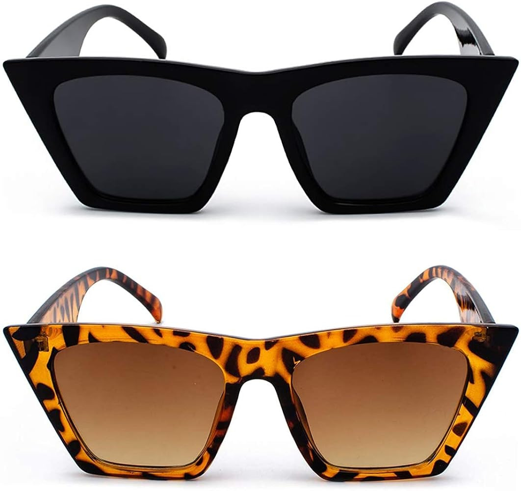 Isoke 90s Square Cat Eye Sunglasses Women Small Vintage Sun Glasses Fashion Trendy Style UV Prote... | Amazon (US)