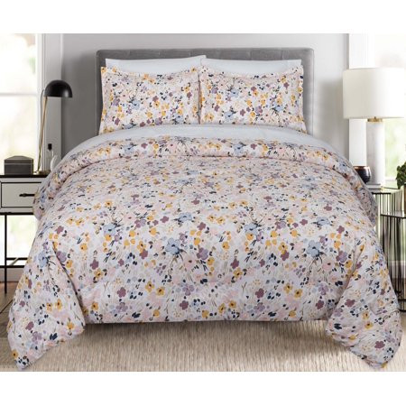 Floral Splatter Full/Queen Comforter Set | Walmart (US)