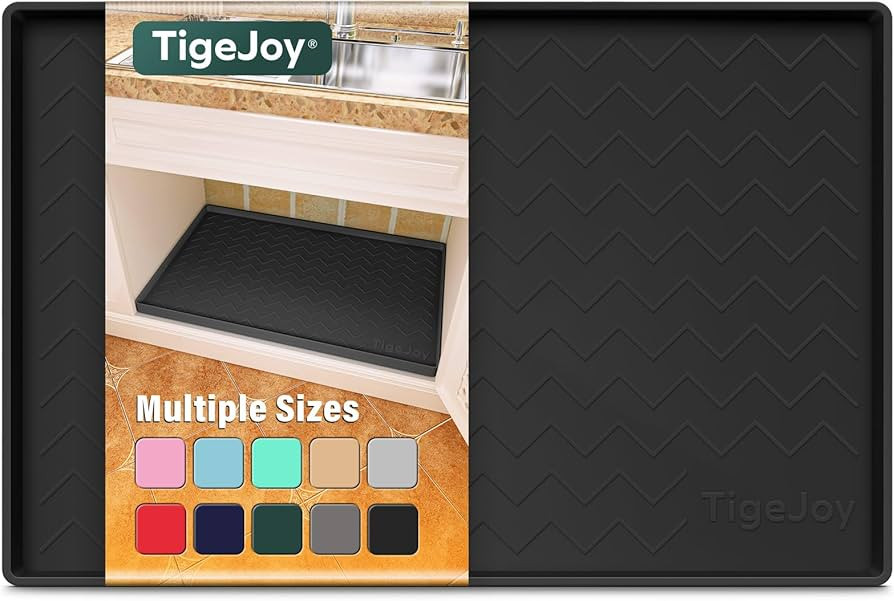 TigeJoy Waterproof Mat for Under Sink 34" x 22" - Various Sizes Fit for Bathroom and Kitchen Cabi... | Amazon (US)