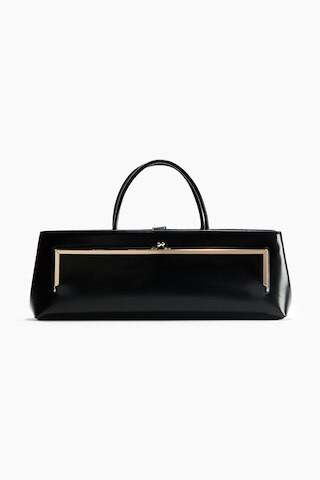 H & M - Elongated coated handbag - Black | H&M (UK, MY, IN, SG, PH, TW, HK)