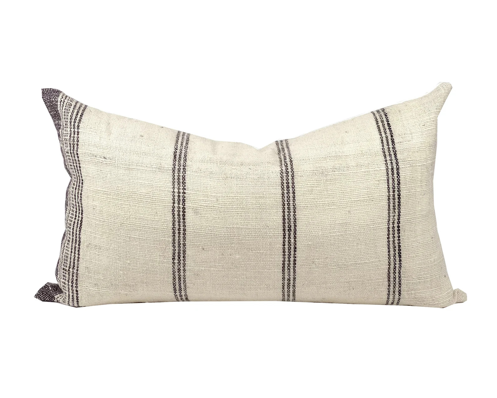 LARK LUMBAR  Cream and Black Vintage Wool Pillow Cover - Etsy | Etsy (US)