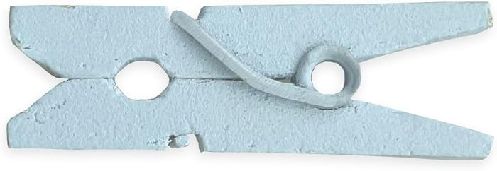 LWR CRAFTS Wooden Mini Clothes Pegs 15 Colors 100 Per Pack 1" 2.5cm (Light Blue) | Amazon (UK)