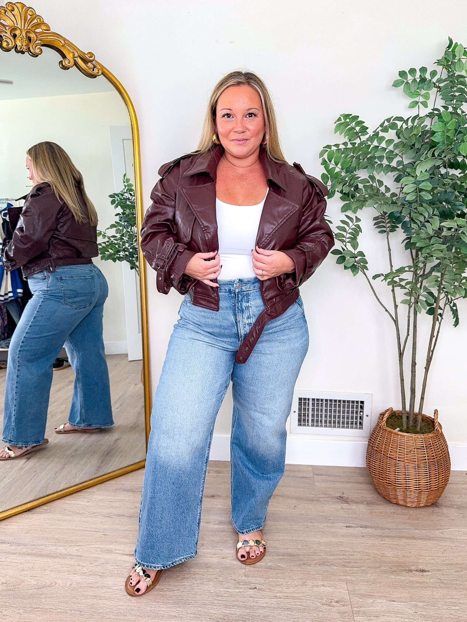 Midsize fall outfit 
Jacket is from Amazon and looks so luxe!!! Fits so well and is comfy!! Love the color for fall! Stunning! In a size MEDIUM 
Jeans size 14 SHORT 
Tank size XL

Amazon finds, Amazon fashion, fall style, fall outfit, fall finds, fall jacket, moto jacket, cropped jacket, jeans,
Denim, curvy style, midsize fashion 

#LTKPetite #LTKStyleTip #LTKMidsize