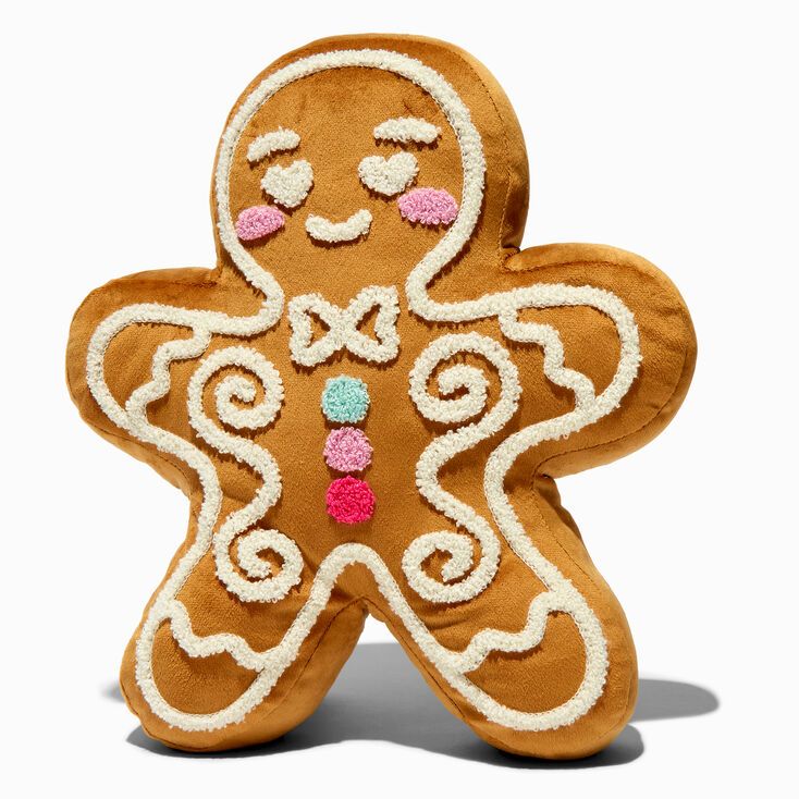 Gingerbread Cookie Plush Pillow | Claire's (US)