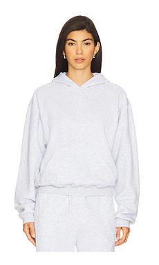 SKIMS Cotton Fleece Classic Hoodie in Light Heather Grey from Revolve.com | Revolve Clothing (Global)