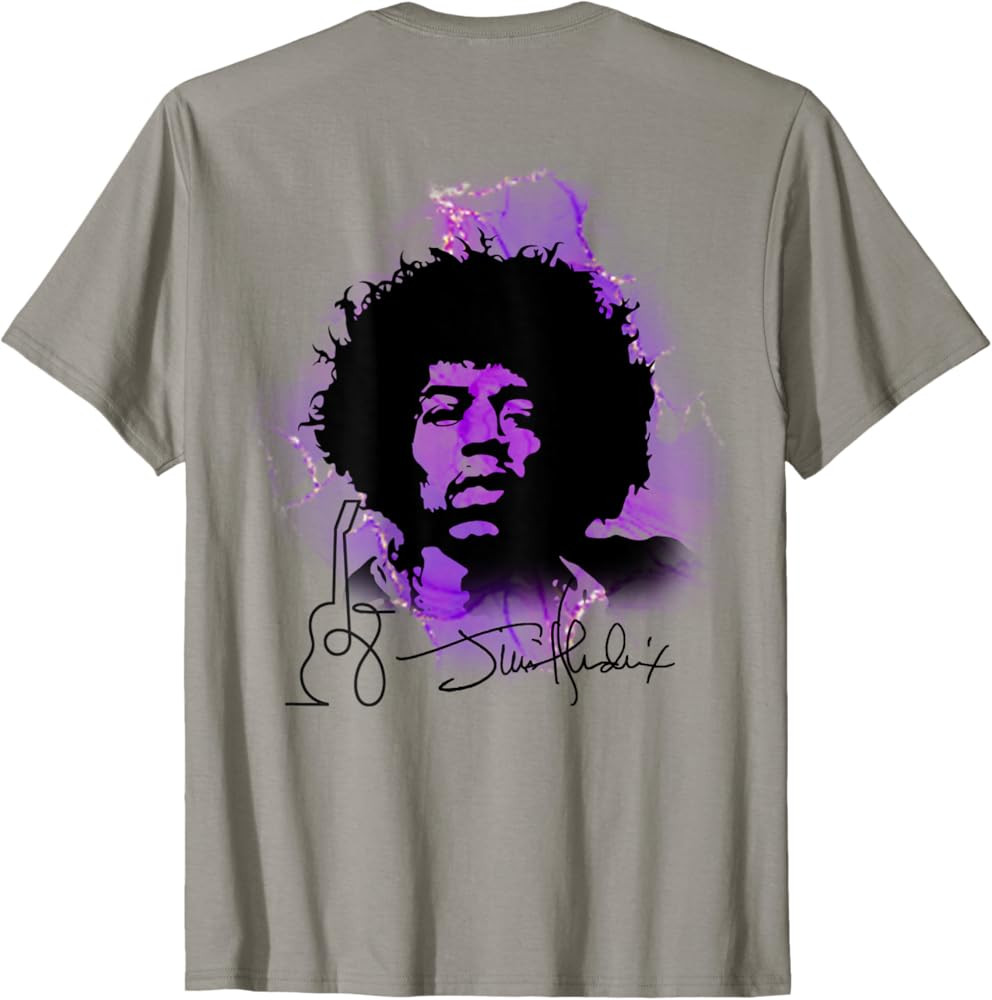 Jimi Hendrix_001_Back Printed T-Shirt | Amazon (US)