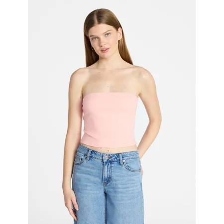 No Boundaries Cropped Tube Top  Women s XXS-XXL | Walmart (US)