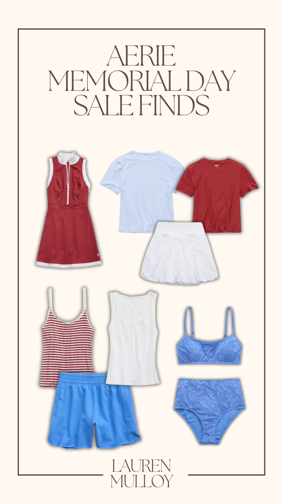 Memorial Day Sale Finds from Aerie! Take an extra 35% off $125+ | 30% off $75+ | 25% off $50+ with code: SALEON 

summer outfits, travel outfit, swimwear, bikini, one piece, loungewear, mini dress, summer fashion, sale alert, watchnow, lu mulloy, lauren mulloy 

 #LTKSeasonal #LTKFindsUnder100 #LTKStyleTip