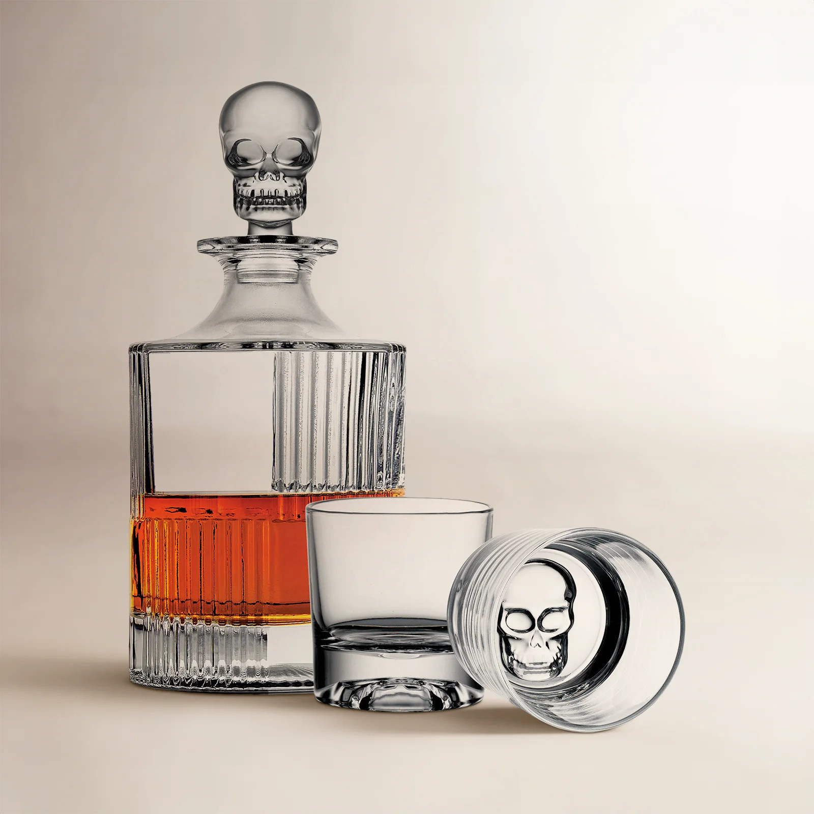 Godinger Silver Art Co Skull 3-Piece Decanter Set & Reviews | Joss & Main | Joss & Main