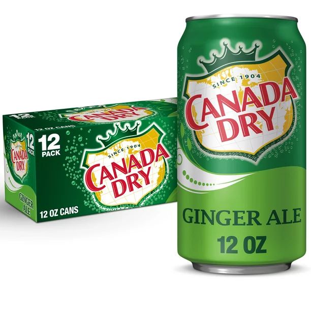 Canada Dry Ginger Ale Soda, 12 fl oz cans, 12 pack - Walmart.com | Walmart (US)