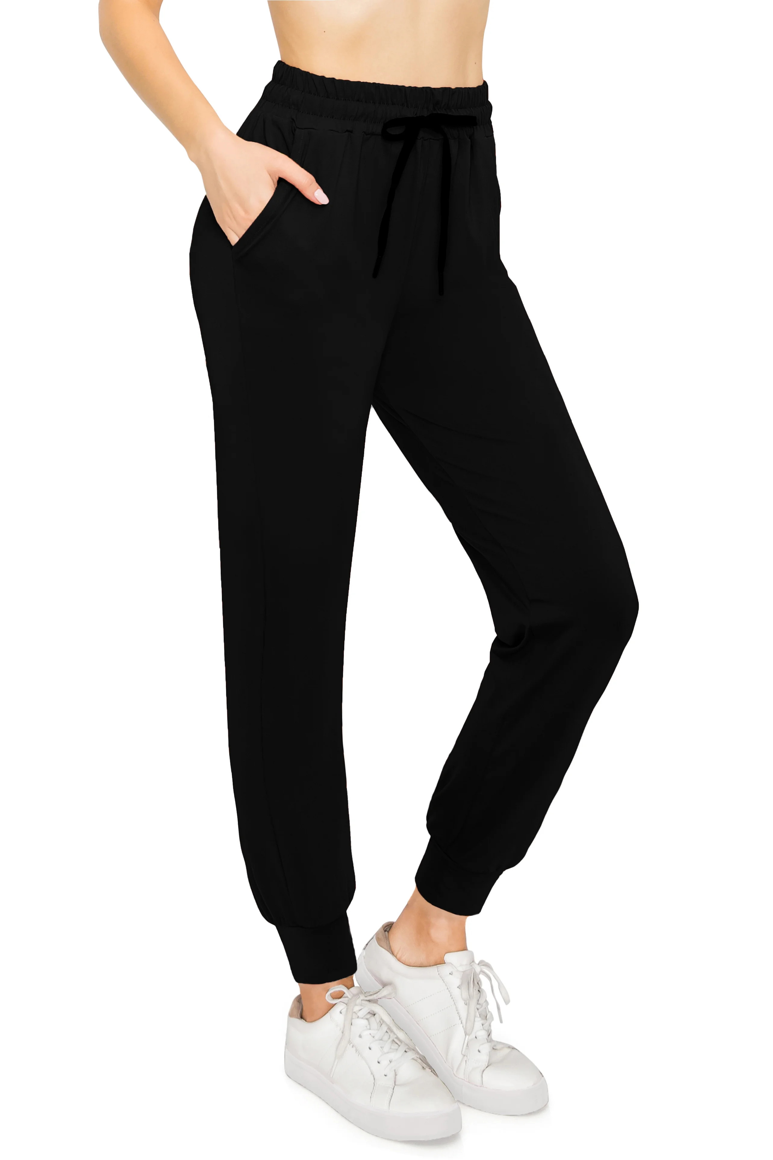 ALWAYS Women's Jogger Pants Buttery Soft Sweatpants with Pockets Black 2 US XL (Tag 2XL/3XL) | Walmart (US)