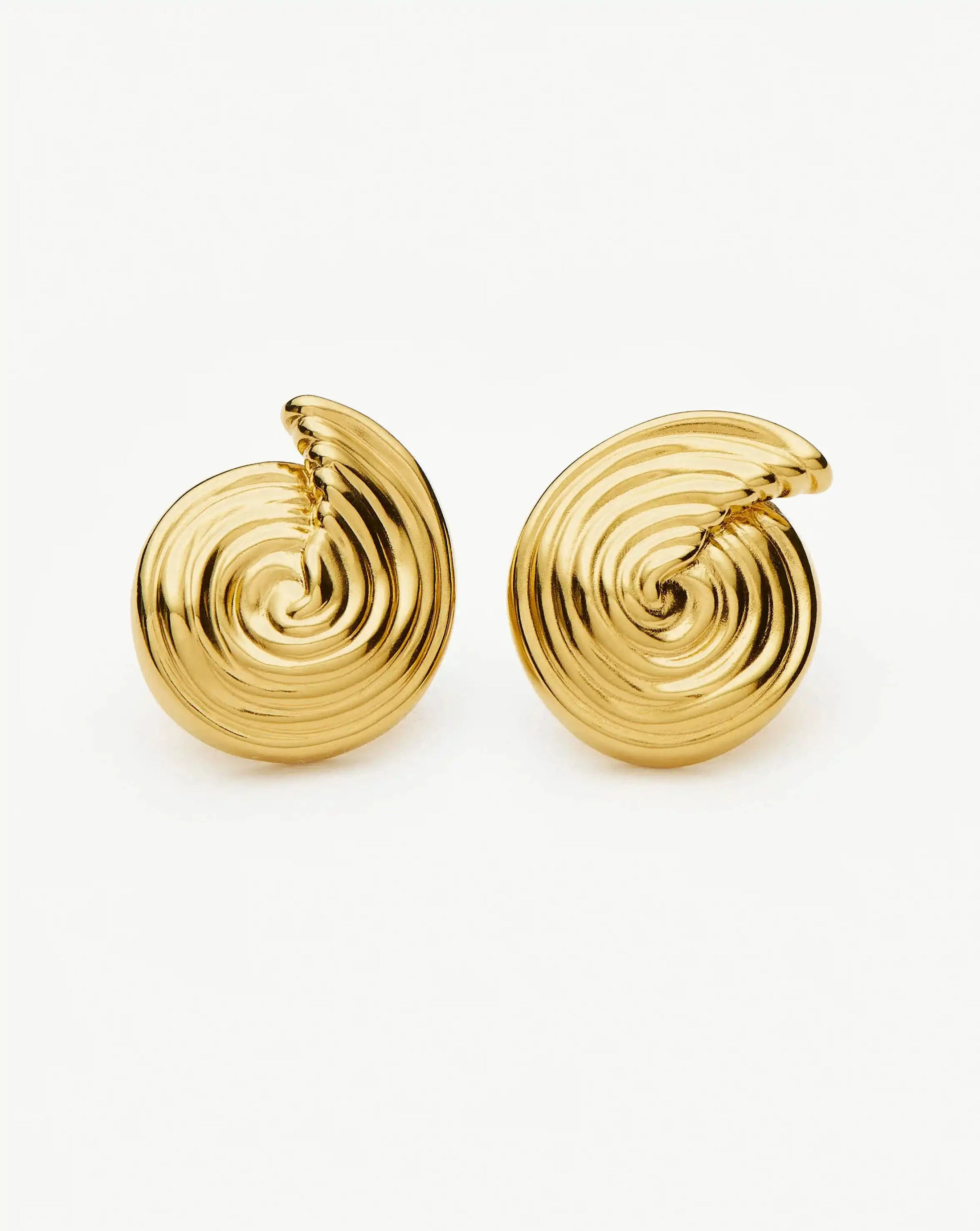 Spiral Small Stud Earrings | Missoma UK | Missoma UK