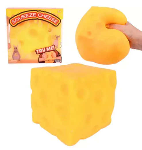 Squeeze Cheese Block Fidget Toy | The Collection Texas