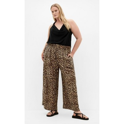 CITY CHIC | Resort Leopard Print Pant - black | 10 Plus | Target