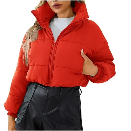 TZNBGO down jackets for women long cardigan womens parka jackets womens coats winter red coats women | Walmart (US)