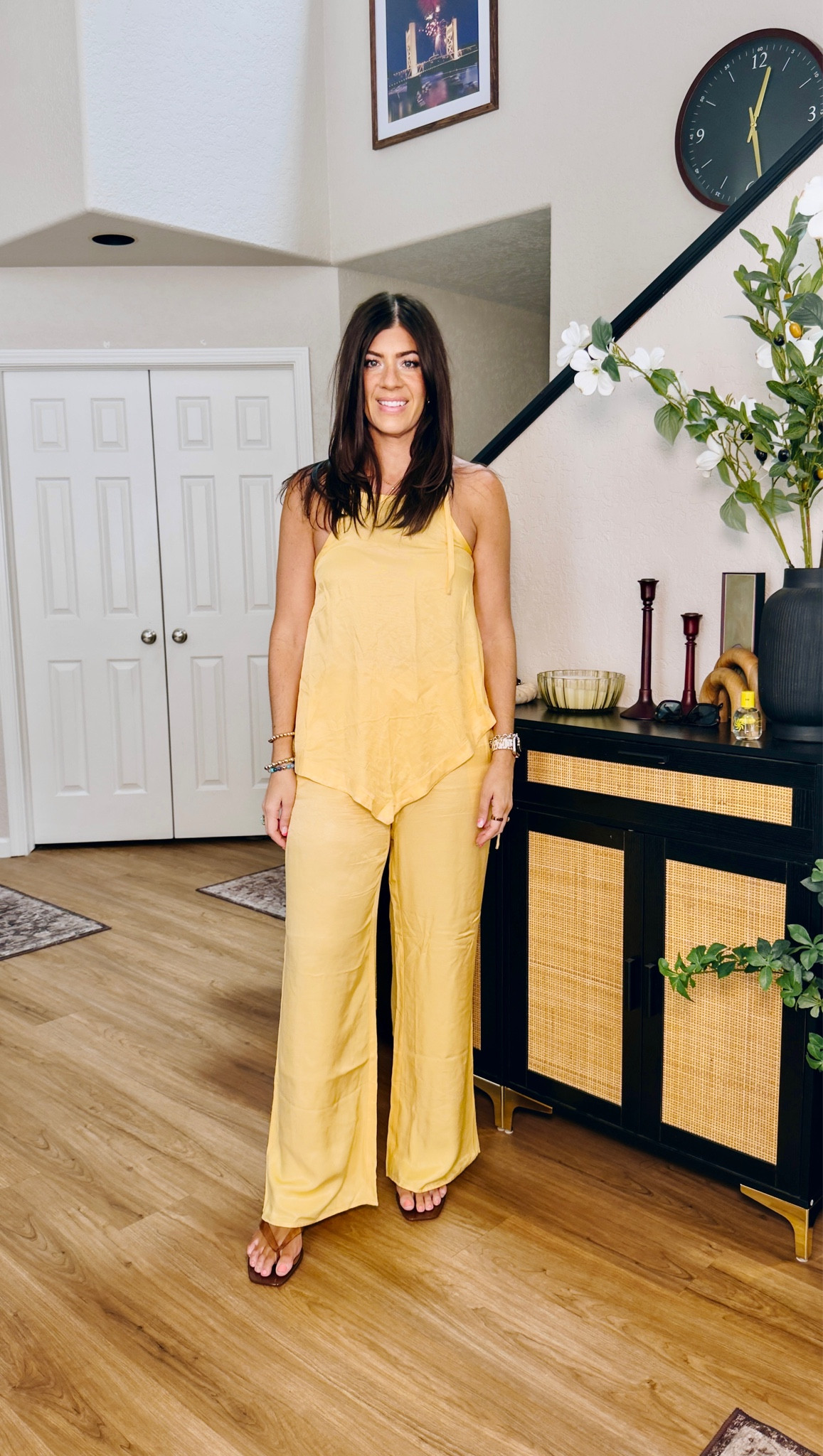 Summer sets
In a small satin set top
Medium regular set pant

#LTKMidsize #LTKTall #LTKSeasonal