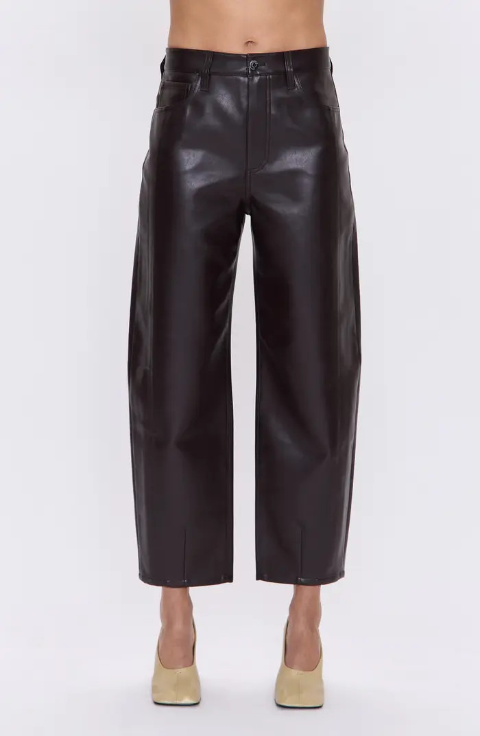 Eli Coated Ankle Barrel Leg Jeans | Nordstrom