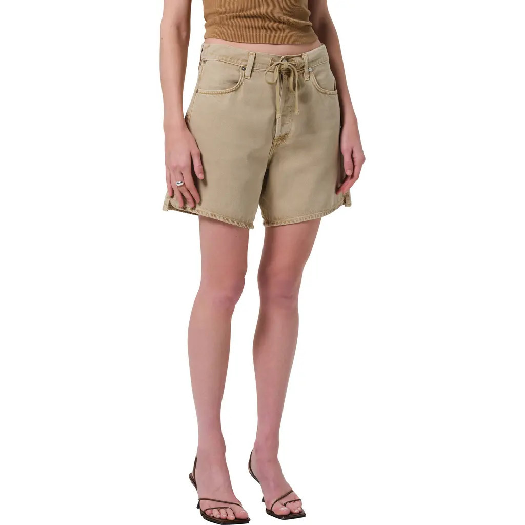 Citizens of Humanity Brynn Drawstring Waist Wide Leg Denim Shorts in Hempseed at Nordstrom Rack, ... | Nordstrom Rack