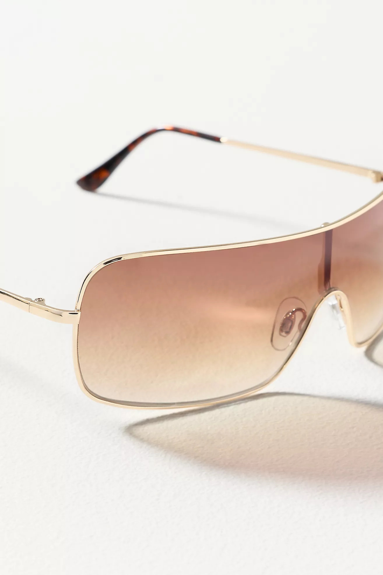 By Anthropologie Shield Aviator Sunglasses | Anthropologie (US)