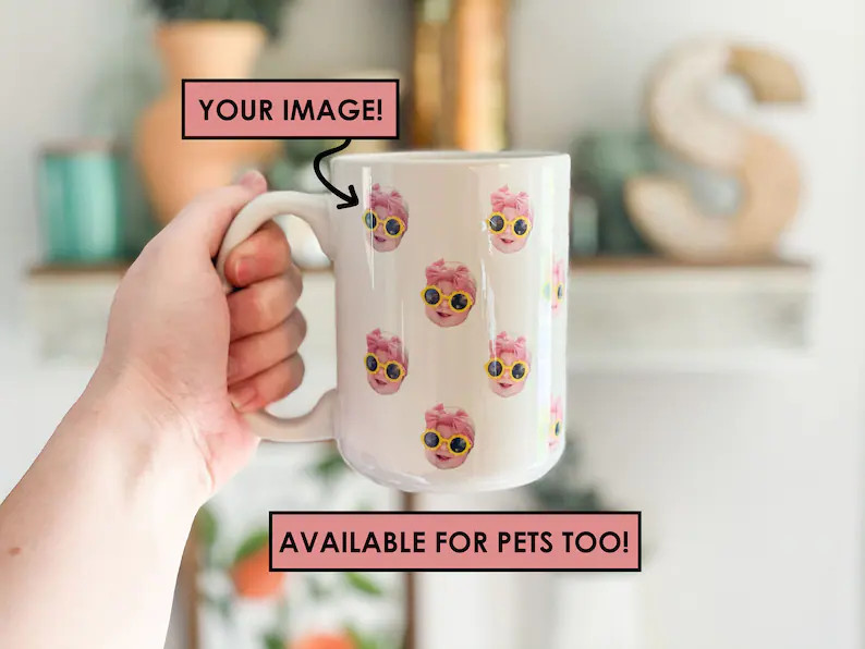 Face Mug - Baby Face Mug - Your Dog's Face Mug - Your Husband's Face Mug - Father's Day Gift - Mo... | Etsy (US)