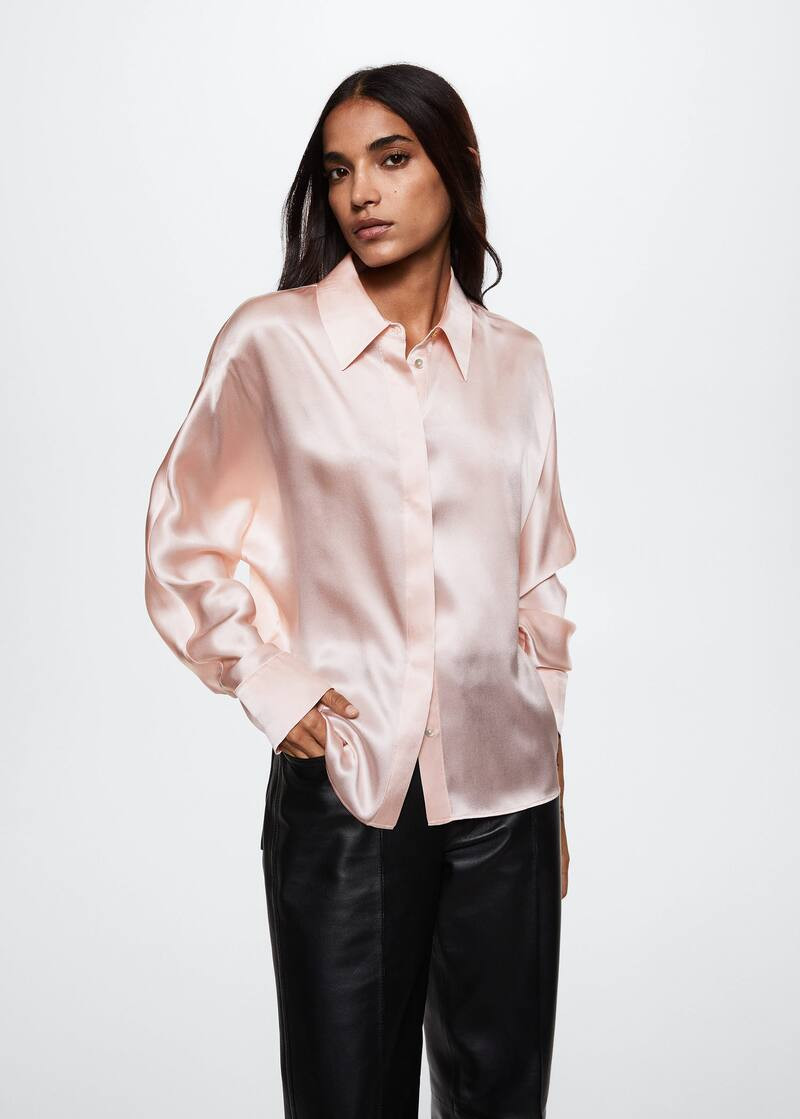 100% silk shirt -  Women | Mango United Kingdom | MANGO (UK)