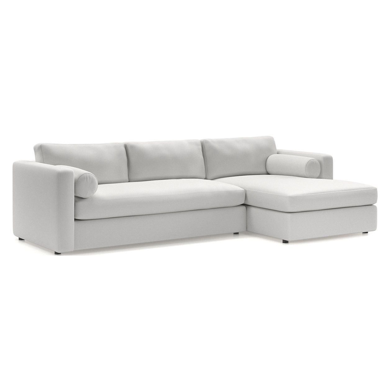 Aris 2-Piece Right-Arm Chaise Sectional Sofa + Reviews | Crate & Barrel | Crate & Barrel