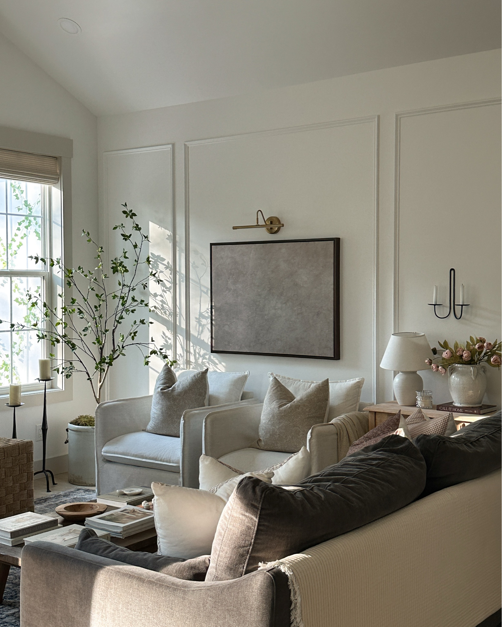 New art in our living room from Collection Prints 🤎 This is the Plaster 30x40” in an espresso float frame! 

#LTKHome