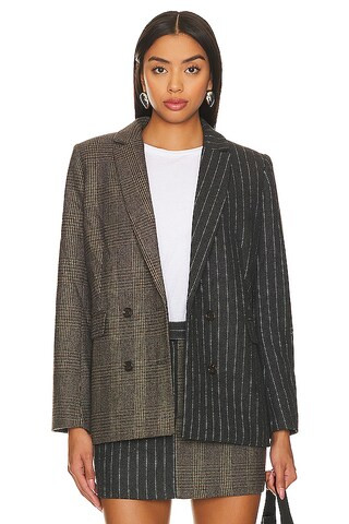 Rails Cody Blazer in Pinstripe Plaid Mix from Revolve.com | Revolve Clothing (Global)