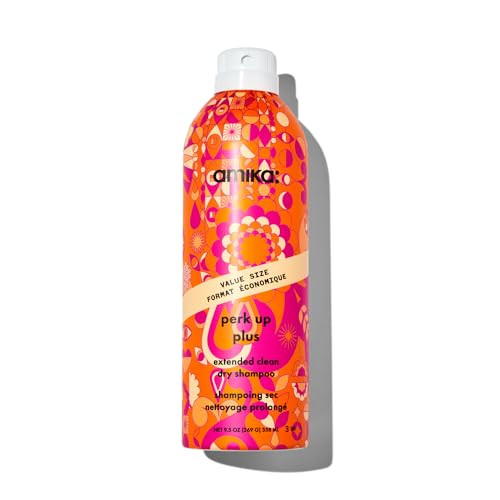 amika perk up plus extended clean dry shampoo, 9.5oz | revitalizes roots + boosts time between washes with no residue or build up | for all hair types | Amazon (US)
