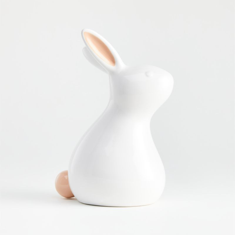 Large Pink Ceramic Bunny + Reviews | Crate and Barrel | Crate & Barrel