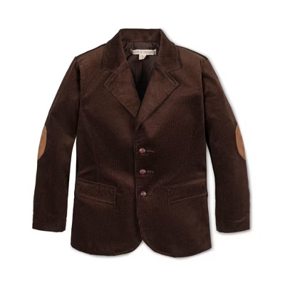 Hope & Henry Boys' Organic Corduroy Blazer, Chocolate, 5 | Target