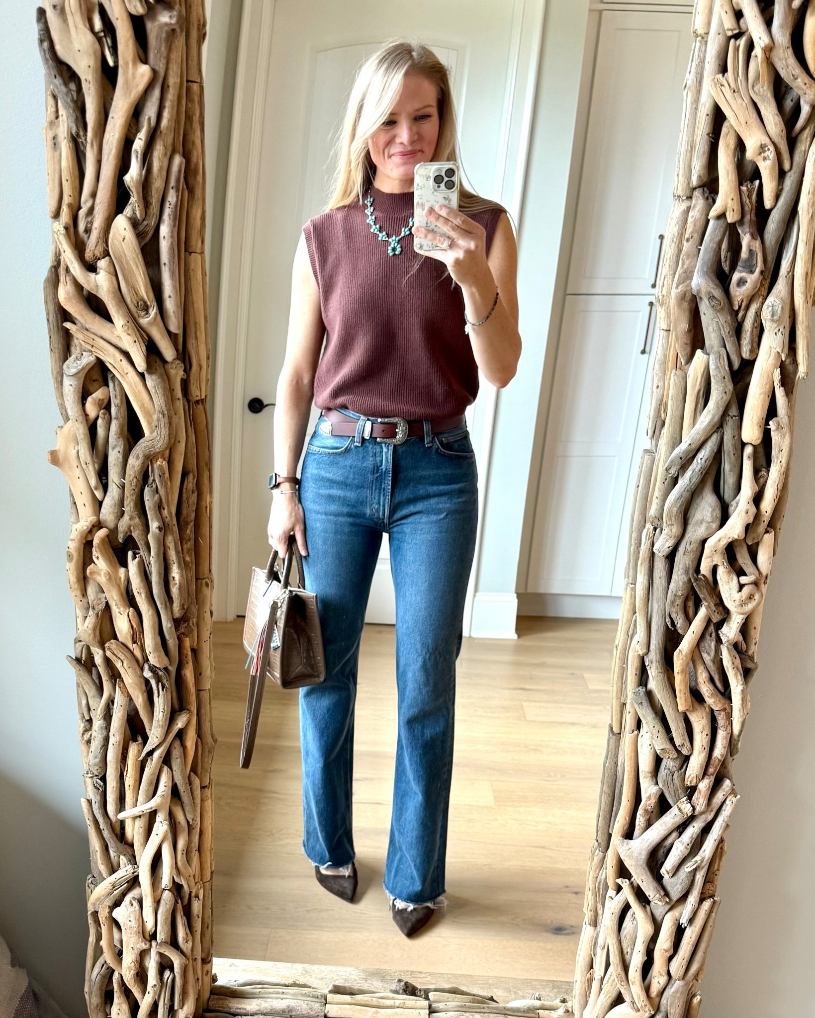 Date night jeans outfit

Size reference 5’ 9” 140 lbs

Sleeveless sweater - medium

Jeans - 27



Western style. Jeans outfits. Heels and jeans outfits. Agolde jeans. Flare jeans. Amazon sweaters. 

#LTKSaleAlert #LTKOver40 #LTKTall